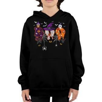 Halloween Boo Owl With Witch Hat Spiders Boys Girls Kids  Youth Hoodie