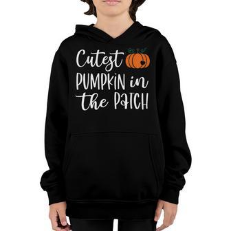 Halloween Coolest Pumpkin In The Patch Toddler Boys Kids Youth Hoodie - Thegiftio UK