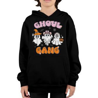 Halloween Ghoul Gang Groovy Hey Boo Boo Crew Funny Women Kid V2 Youth Hoodie - Thegiftio UK