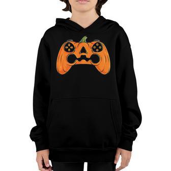 Halloween Skeleton Zombie Gaming Controllers Mummy Boys Kids V9 Youth Hoodie - Thegiftio UK