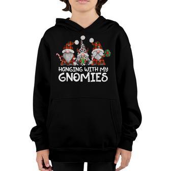 Hanging With My Gnomies Family Christmas Gnome Women Kids Youth Hoodie - Thegiftio UK
