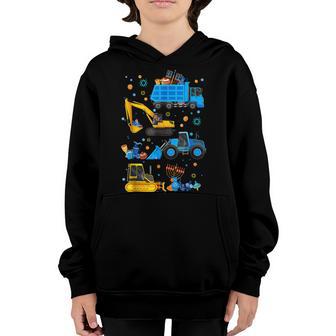 Hanukkah Construction Truck Christmas Chrismukkah Kids Boys Youth Hoodie - Thegiftio UK