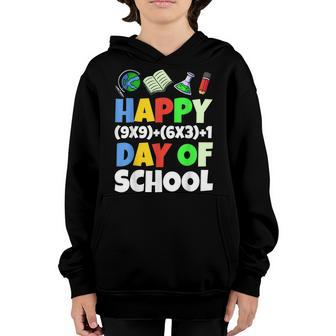 Happy 100 Day Of School Kids Boys Girls Math Mathematician Youth Hoodie - Thegiftio UK