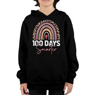 Happy 100 Day Of School Smarter 100 Days Of School Girls Youth Hoodie - Seseable