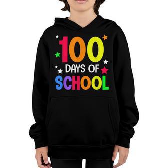 Happy 100 Days Of School Special Day Teacher And Student Youth Hoodie - Thegiftio UK