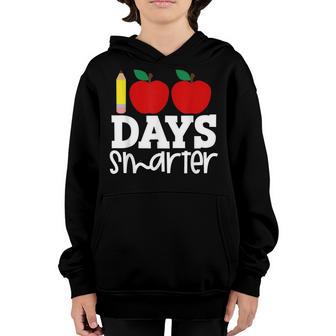 Happy 100Th Day 100 Days Smarter Teacher School Kids Youth Hoodie - Thegiftio UK