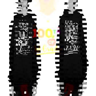 Happy 100Th Day Of 1St Grade Funny 100 Days Of School V5 Youth Hoodie - Seseable