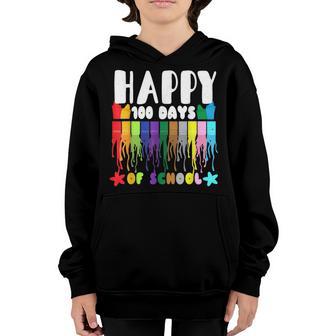 Happy 100Th Day Of School - 100 Days Celebration Teacher Youth Hoodie - Thegiftio UK