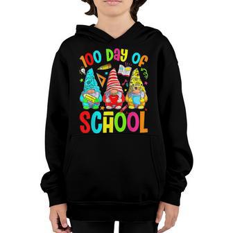Happy 100Th Day Of School 100 Days Of Gnomes Kindergarten V2 Youth Hoodie - Thegiftio UK