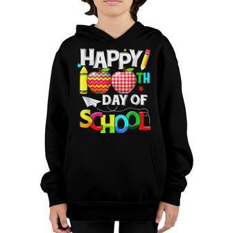 Happy 100Th Day Of School 100 Days Smarter Girl Boy Kids  Youth Hoodie