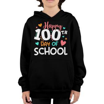 Happy 100Th Day Of School 100 Days Teacher Student Youth Hoodie - Thegiftio UK