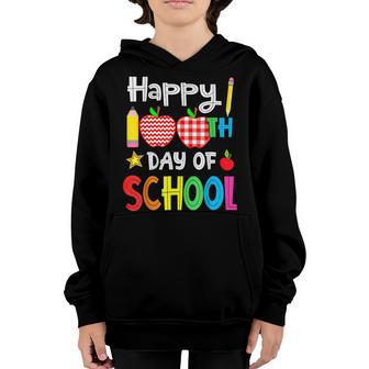 Happy 100Th Day Of School For Teacher & Student Colorful Youth Hoodie - Thegiftio UK