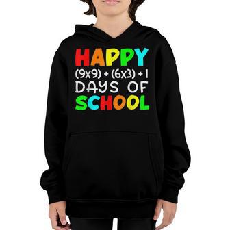 Happy 100Th Day Of School Math Formula 100 Days Smarter Youth Hoodie - Thegiftio UK