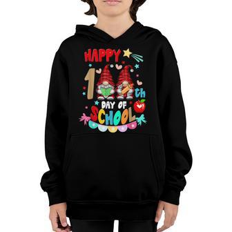 Happy 100Th Day Of School Plaid Gnome Teachers Students Youth Hoodie - Thegiftio UK