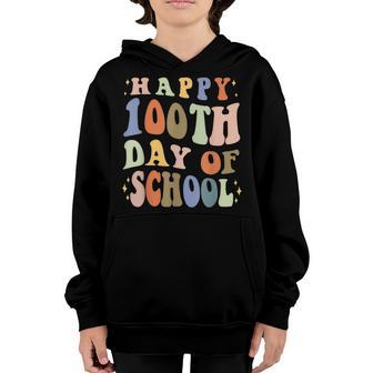 Happy 100Th Day Of School Teacher Kids 100 Days Smarter Gift Youth Hoodie - Thegiftio UK