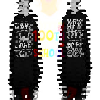 Happy 100Th Day Of School Teacher Kids Child Happy 100 Days V2 Youth Hoodie - Thegiftio