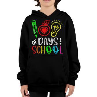 Happy 100Th Day Of School Teacher Student 100 Days Smarter V2 Youth Hoodie - Thegiftio UK