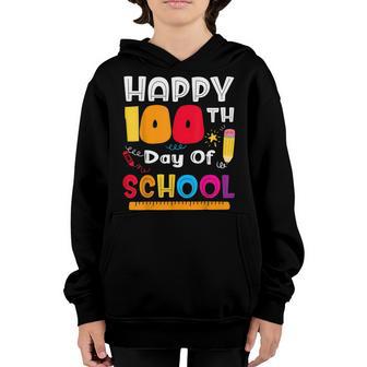 Happy 100Th Day Of School Teacher Student 100 Days Smarter Youth Hoodie - Thegiftio UK