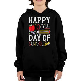 Happy 100Th Day Of School Teacher Student Educator V3 Youth Hoodie - Thegiftio UK