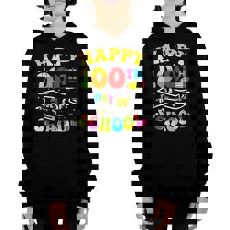 Happy 100Th Day Of School Teacher Student Kids 100 Days V2 Youth Hoodie - Seseable