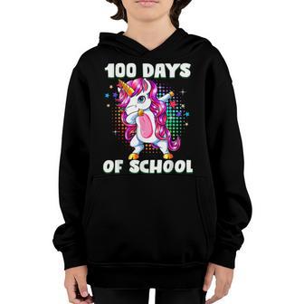 Happy 100Th Day Of School Teachers 100 Days V6 Youth Hoodie - Thegiftio UK