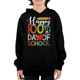 Happy 100Th Day Of School Teachers 100 Days V8 Youth Hoodie - Thegiftio UK