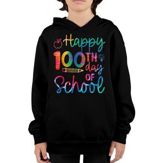 Happy 100Th Day Of School Teachers Students Kids Women Girls V2 Youth Hoodie - Thegiftio UK