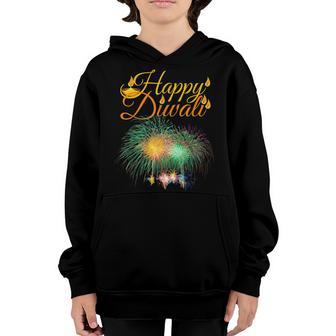 Happy Diwali Divali Rangoli Lamps Men Women Boys Girls Youth Hoodie - Thegiftio UK