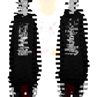 Happy Easter Day Boy Girl Kid Gamer Bunny Rabbit Gaming Youth Hoodie | Mazezy