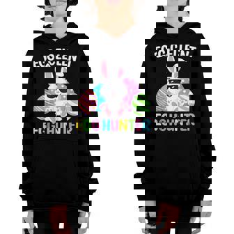 Happy Easter Day Egg Hunt Easter Bunny Boys Girls Funny Youth Hoodie - Seseable