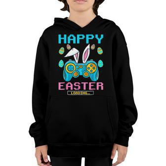 Happy Easter Day Gamer Video Game Rabbit Bunny Gamer Eggs Youth Hoodie | Mazezy