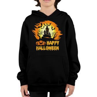 Happy Halloween Costumes Funny Pumpkins House Men Women Kids V6 Youth Hoodie - Thegiftio UK