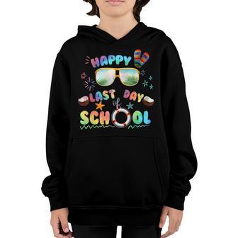 Happy Last Day Of School End Of School Year Funny Youth Hoodie - Thegiftio UK