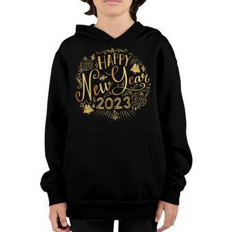 Happy New Year 2023 New Years Eve Party Supplies Adults Kids Youth Hoodie - Thegiftio UK