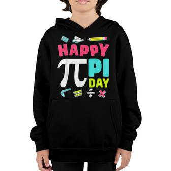 Happy Pi Day Kids Math Teachers Student Professor Pi Day V3 Youth Hoodie - Seseable