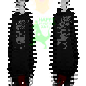 Happy St Pat-Rex Day Shirt For Boys Dinosaur St Patricks Day Youth Hoodie | Mazezy