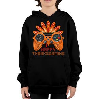 Happy Thanks Gaming Turkey Video Games Happy Thanksgiving Youth Hoodie - Thegiftio UK