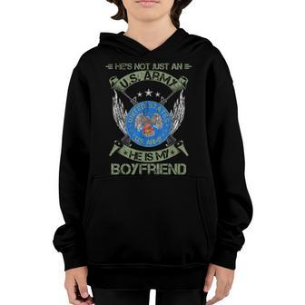 Hes Not Just An Us Army Veteran He Is My Boyfriend Youth Hoodie - Seseable