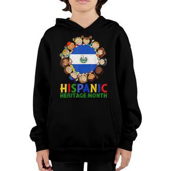 Hispanic Heritage Month El Salvador Kids Boys Girls Youth Hoodie - Thegiftio UK