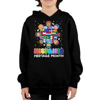 Hispanic Heritage Month Latin American Flag Kids Boys Girls Youth Hoodie - Thegiftio UK