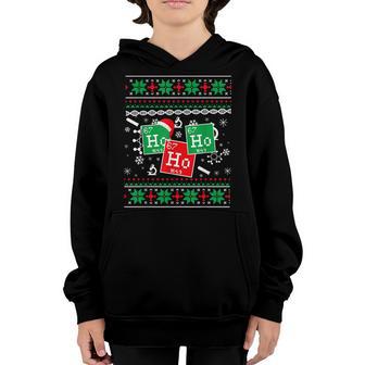 Ho Ho Ho Santa Chemistry Ugly Christmas For Men Women Kids V3 Youth Hoodie - Thegiftio UK