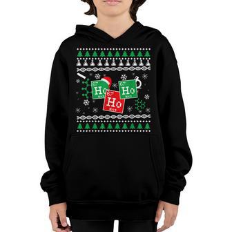 Ho Ho Ho Santa Chemistry Ugly Christmas For Men Women Kids V4 Youth Hoodie - Thegiftio UK