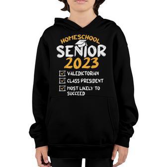 Homeschool Graduation Class Of 2023 Homeschool Senior Grad Youth Hoodie - Thegiftio UK