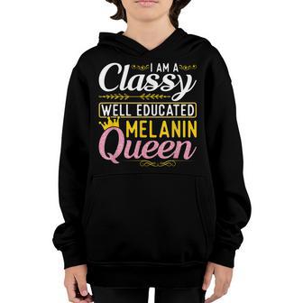 I Am A Classy Well Educated Melanin Africa Queen Afro Girl S Youth Hoodie - Thegiftio UK