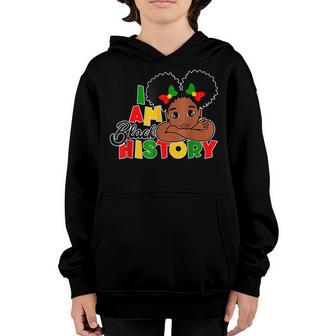 I Am Black History Month African American Queen Girls Youth Hoodie - Thegiftio UK