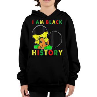 I Am Black History Month African Pride Queen Girls Youth Hoodie - Thegiftio UK