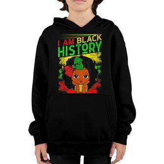 I Am Black History Month Little Melanin Queen Girls Toddler Youth Hoodie - Thegiftio UK
