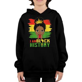 I Am Black History Month Pride African American Cute Girls Youth Hoodie - Thegiftio UK