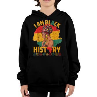 I Am Black History Women African Girls Black History Month Youth Hoodie - Seseable