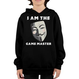 I Am The Game Master Anonymous Hacker Computer Hacking Youth Hoodie | Mazezy